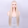 European and American women's wig, long straight hair, synthetic fiber head cover, front lace, small lace, foreign trade wig wig Item Picture
